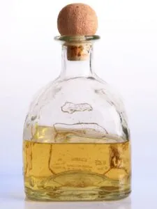 a bottle of tequila, one of the best alcohols for GERD
