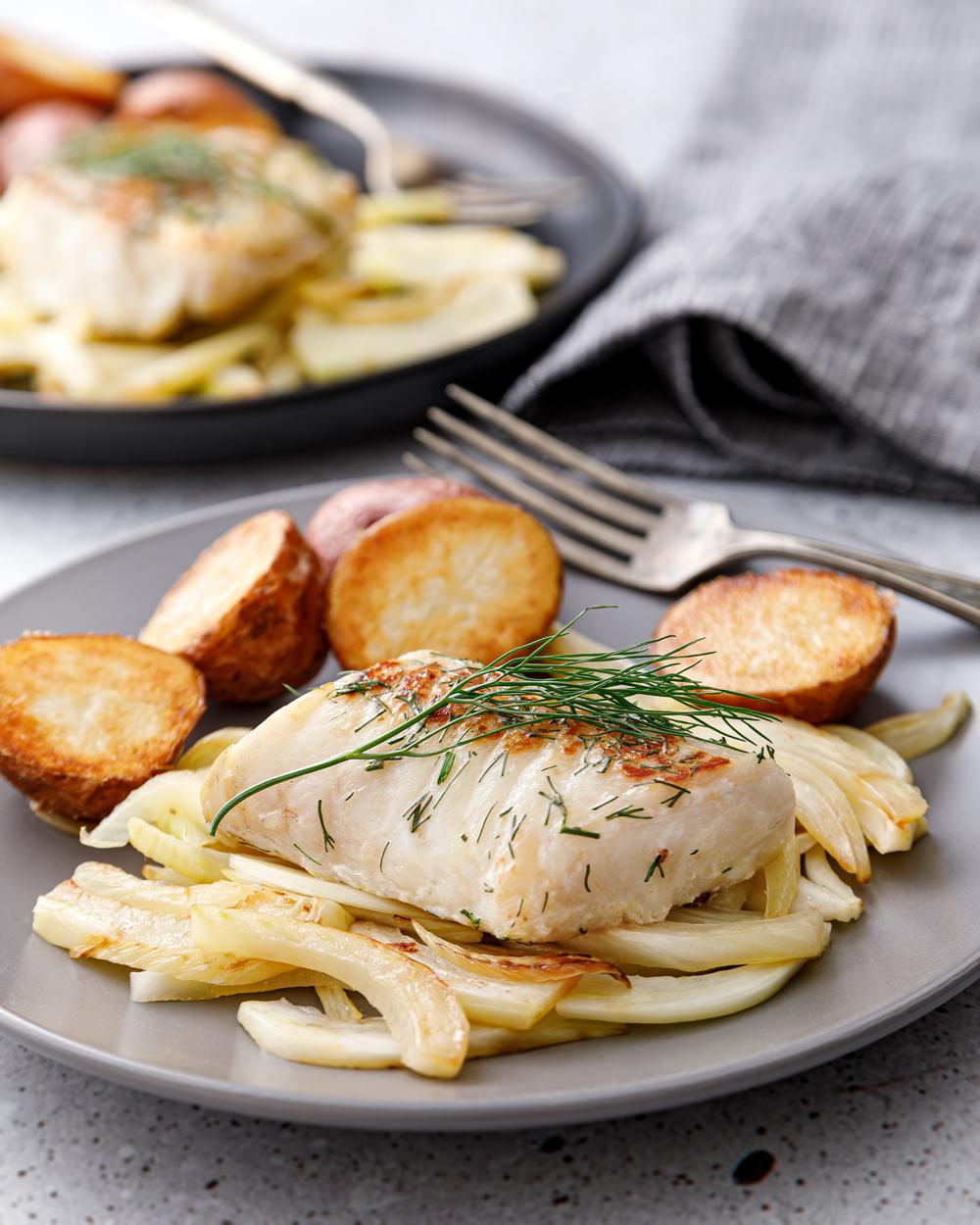 Pan Seared Sea Bass With Fennel