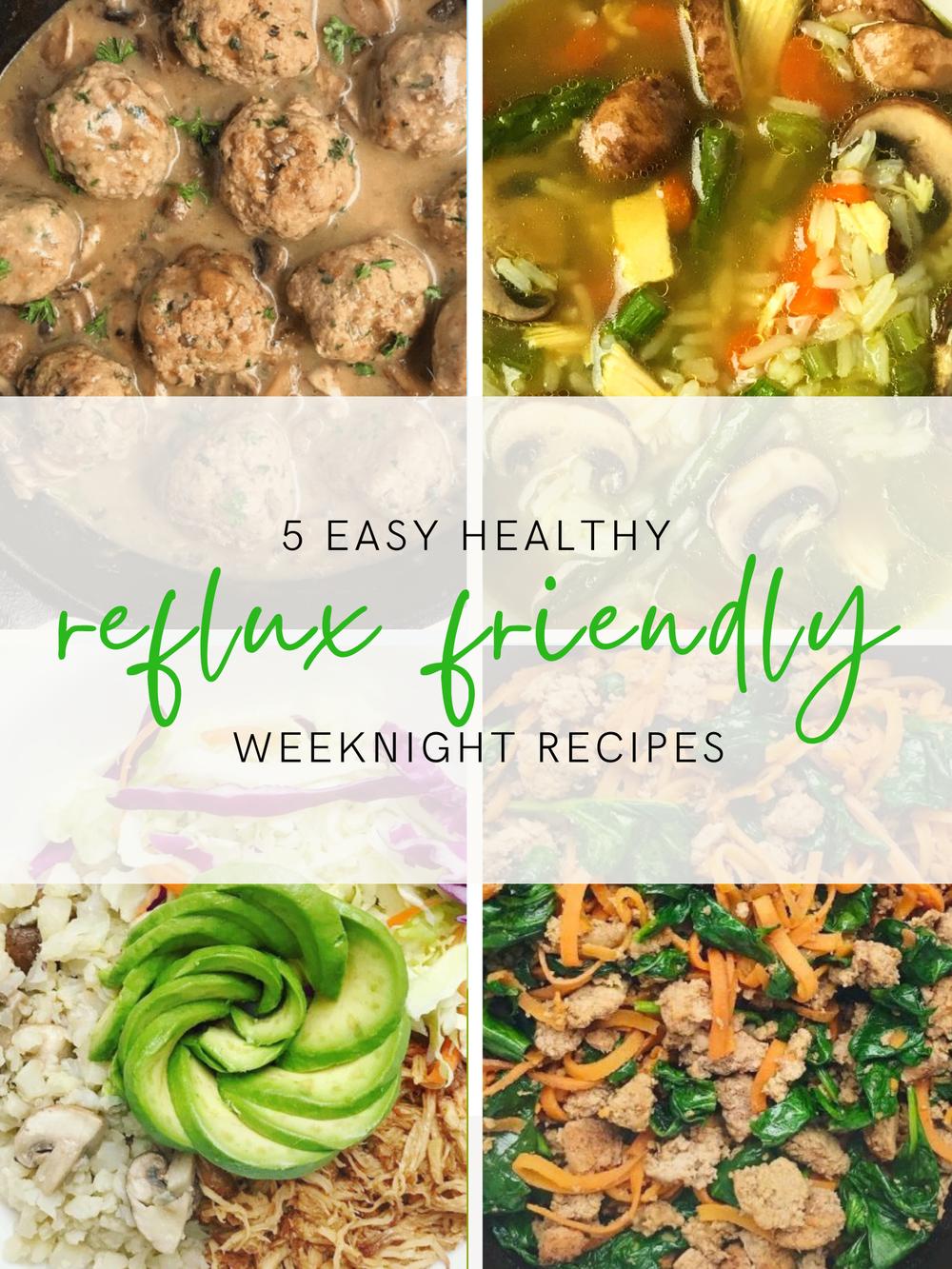 5 Easy Healthy Acid Reflux-Friendly Weeknight Dinner Ideas