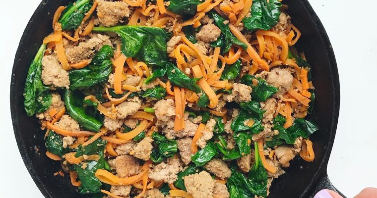 Sweet Potato Noodles Skillet