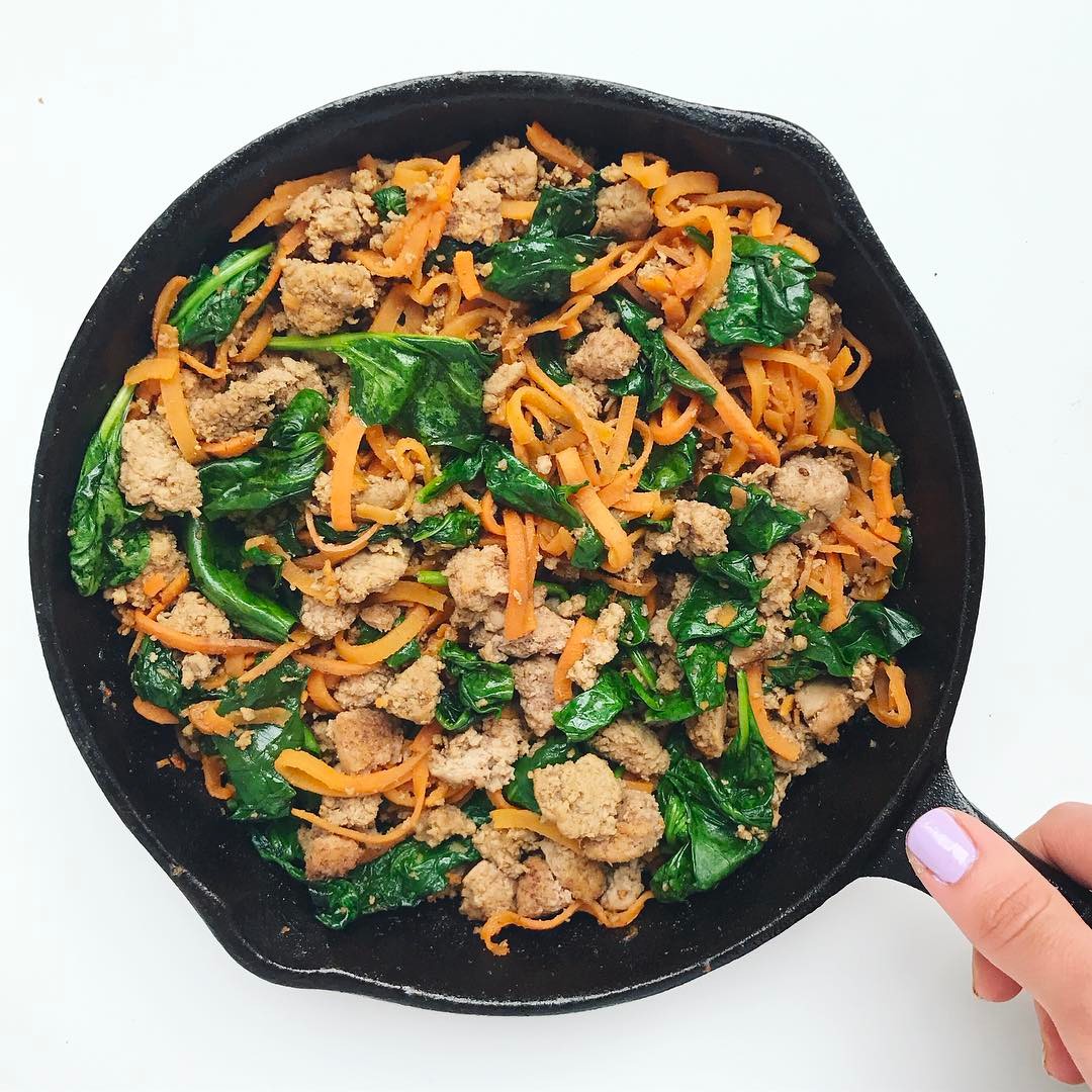 Sweet Potato Noodles Skillet