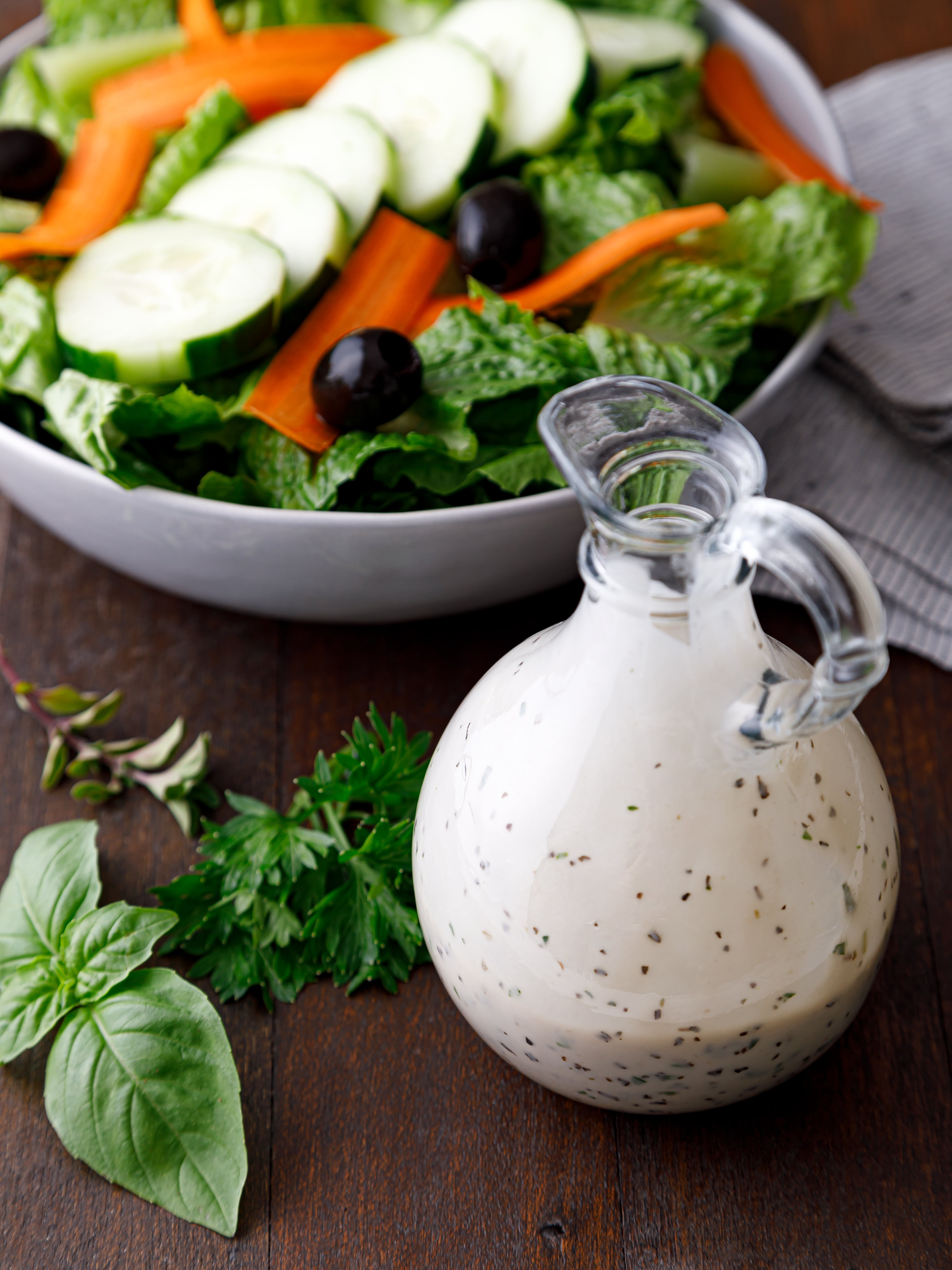 Low Acid Creamy Herb Salad Dressing