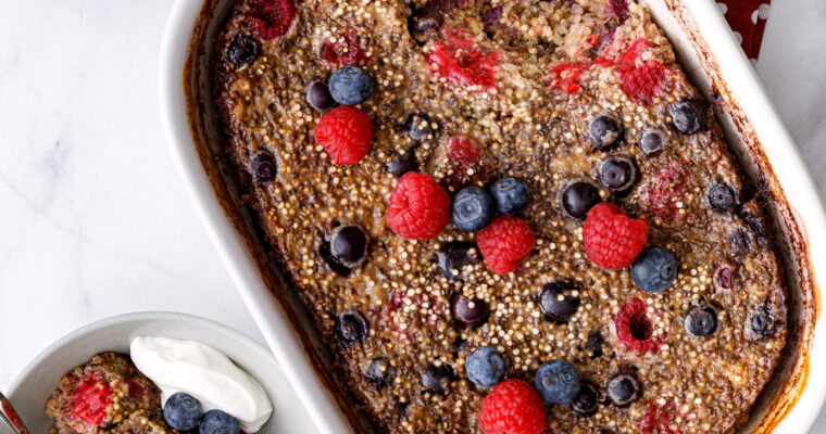 Easy Vegan Quinoa Breakfast Bake