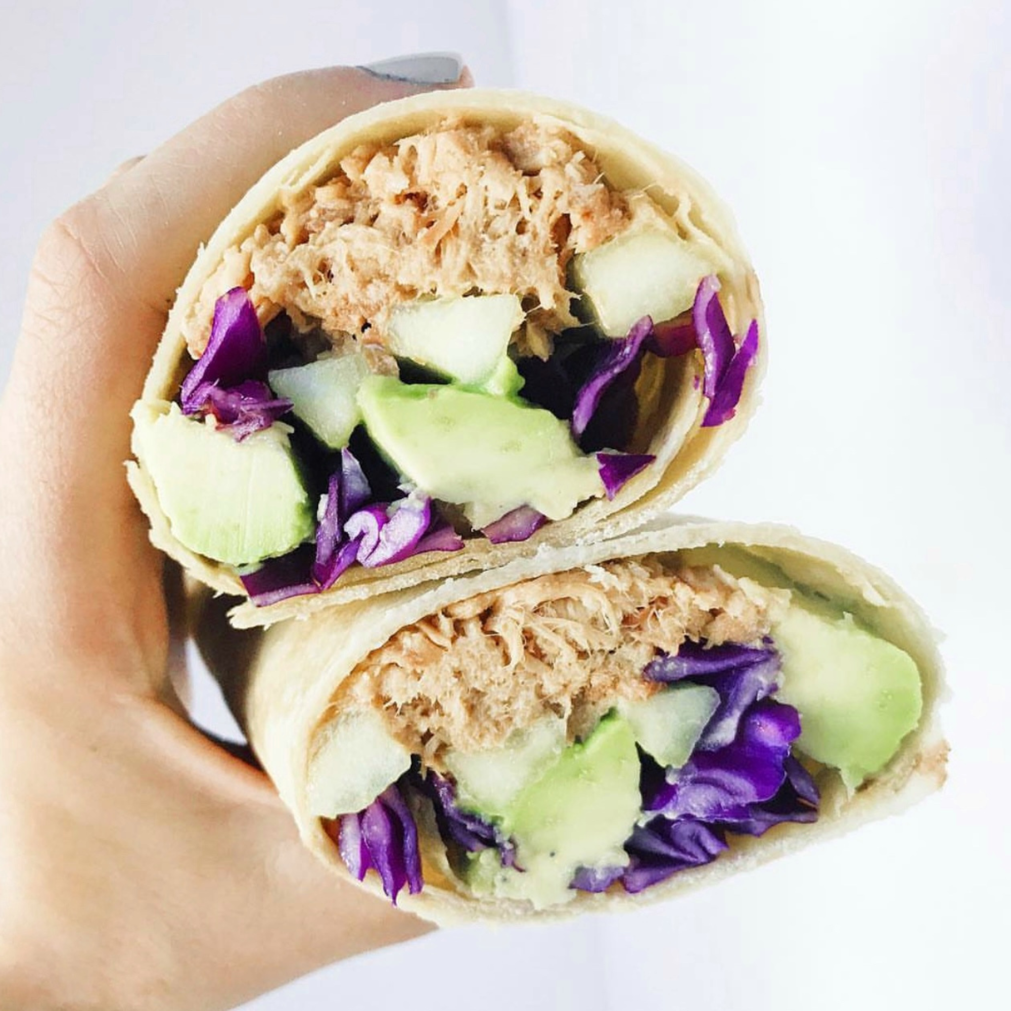 Cucumber-Chicken Green Goddess Wrap