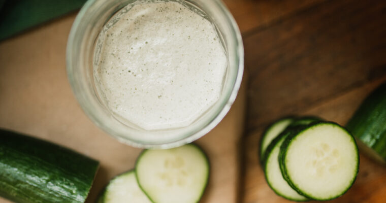 The Ultimate Alkaline Salad Dressing: Hemp Cucumber