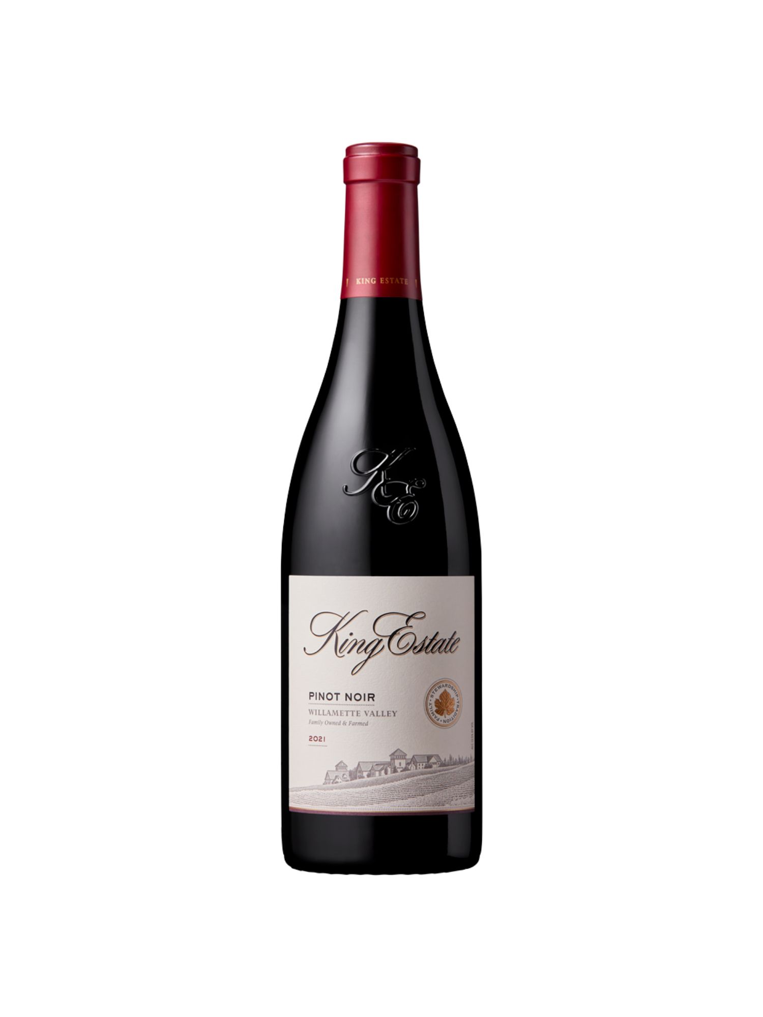 a bottle of pinot noir low acid red wine